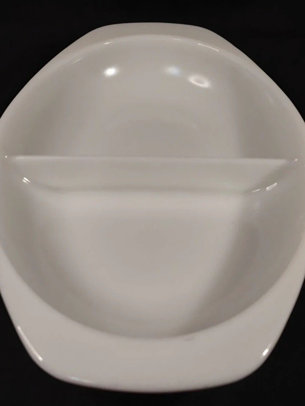 Vintage Pyrex Divided Casserole Dish | Opal Milk Glass, Model 1063